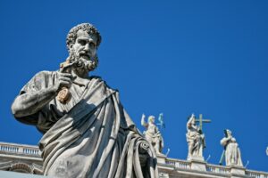 saint pierre, statue, sculpture, art, artwork, art installation, stone sculpture, italy, rome, vatican, statue, italy, italy, rome, rome, rome, rome, rome, vatican